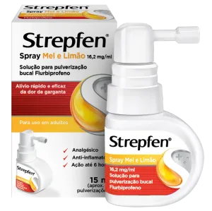Strepfen Spray Mel e Limão