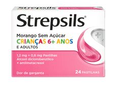 Strepsils Morango Sem Açúcar